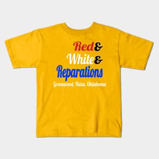 Red& White& Reparations Kids T-Shirt